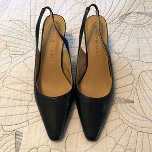 Karen Scott pointed toe slingback pumps